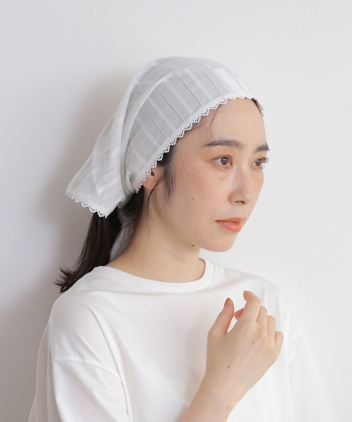 SLOBE IENA(スローブイエナ)の「RESUME/レジュメ スカーフ MAISIER S SCARF(ストール/ショール・レディース・ホワイト・FREE)」の6枚目の写真