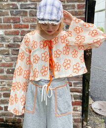HELLO.SANFRANCISCO | 【HELLO.SANFRANCISCO】2WAYフラワーシアー刺繍ボレロ(カーディガン/ボレロ)
