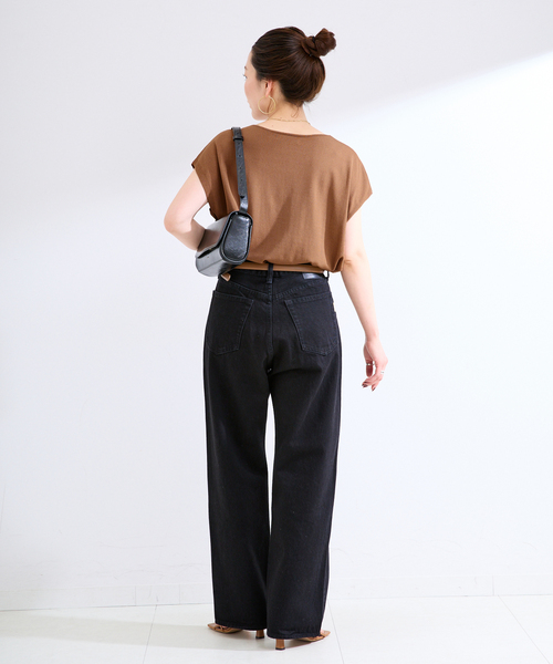 B.C STOCK(ベーセーストック)の「手洗い可 / 接触冷感 / アンチピリングVネックプルオーバー(ニット/セーター・レディース・ブラック/グレー/キャメル・FREE)」の21枚目の写真