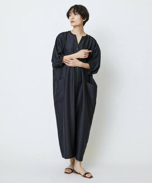 feerique（フィーリック）の「feerique シャンタンワンピース（ワンピース・レディース・ブラック・1）」の4枚目の写真