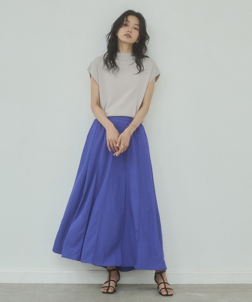 hunch（ハンチ）の「フレンチスリーブ ニットトップス（ニット/セーター・レディース・ターメリック/ワインレッド/ブラック/オフホワイト/グレイッシュベージュ・FREE）」の19枚目の写真