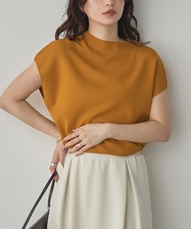 hunch（ハンチ）の「フレンチスリーブ ニットトップス（ニット/セーター）」