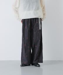 ドローイング刺繍パンツ