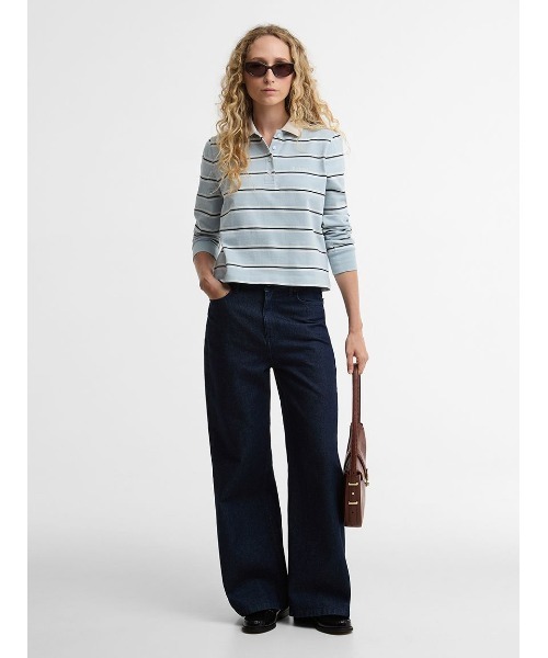 Barbour(バブアー)の「Ashwell ボーダーラグビーポロシャツ(レディース)(ポロシャツ・レディース・ブルー/ネイビー・8/10)」の8枚目の写真