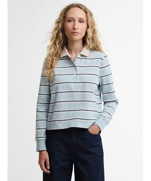 Barbour(バブアー)の「Ashwell ボーダーラグビーポロシャツ(レディース)(ポロシャツ・レディース・ブルー/ネイビー・8/10)」の9枚目の写真