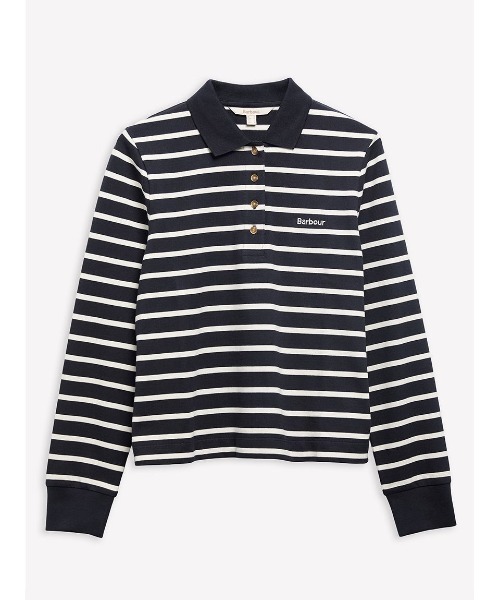Barbour(バブアー)の「Ashwell ボーダーラグビーポロシャツ(レディース)(ポロシャツ・レディース・ブルー/ネイビー・8/10)」の3枚目の写真