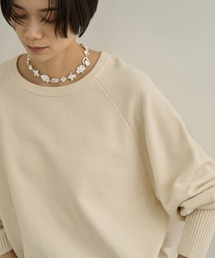 SALON adam et rope'（サロン アダム エ ロペ）の「【CreamyCotton (クリーミーコットン)】クロップドプルオーバー   セットアップ対応（ニット/セーター）」