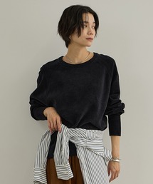 SALON adam et rope'（サロン アダム エ ロペ）の「【CreamyCotton (クリーミーコットン)】クロップドプルオーバー   セットアップ対応（ニット/セーター）」