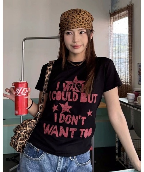 inst.ALL(インストール)の「ロゴプリントコンパクトTシャツ(Tシャツ/カットソー・レディース・ホワイト/ブラック・M)」の2枚目の写真