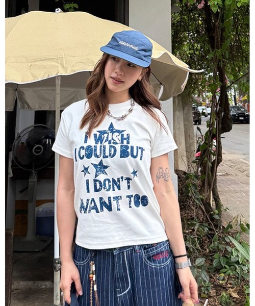 inst.ALL(インストール)の「ロゴプリントコンパクトTシャツ(Tシャツ/カットソー・レディース・ホワイト/ブラック・M)」の3枚目の写真