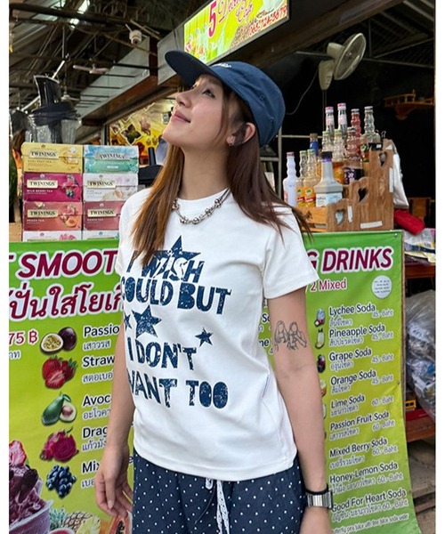 inst.ALL(インストール)の「ロゴプリントコンパクトTシャツ(Tシャツ/カットソー・レディース・ホワイト/ブラック・M)」の7枚目の写真
