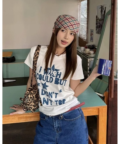 inst.ALL(インストール)の「ロゴプリントコンパクトTシャツ(Tシャツ/カットソー・レディース・ホワイト/ブラック・M)」の11枚目の写真