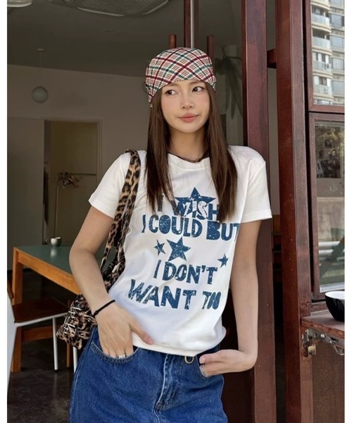 inst.ALL(インストール)の「ロゴプリントコンパクトTシャツ(Tシャツ/カットソー・レディース・ホワイト/ブラック・M)」の12枚目の写真