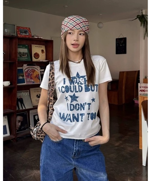 inst.ALL(インストール)の「ロゴプリントコンパクトTシャツ(Tシャツ/カットソー・レディース・ホワイト/ブラック・M)」の13枚目の写真