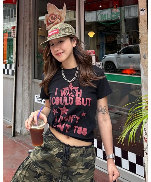 inst.ALL(インストール)の「ロゴプリントコンパクトTシャツ(Tシャツ/カットソー・レディース・ホワイト/ブラック・M)」の18枚目の写真
