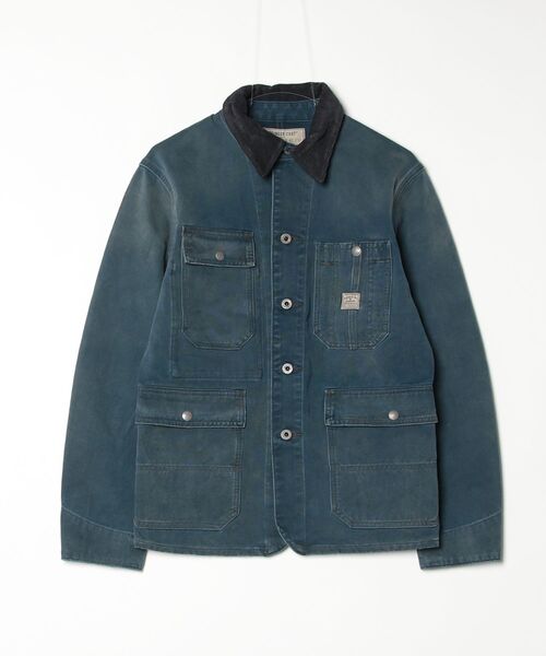 RRL(ダブル アール エル)の「キャンバス コーデュロイカラー エンジニア ジャケット(その他アウター・メンズ・ネイビー系1・S/M/L/XL/XS/XXL)」の4枚目の写真
