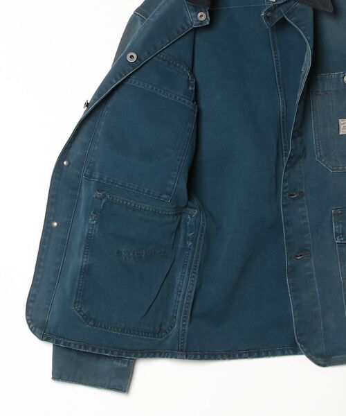 RRL(ダブル アール エル)の「キャンバス コーデュロイカラー エンジニア ジャケット(その他アウター・メンズ・ネイビー系1・S/M/L/XL/XS/XXL)」の2枚目の写真