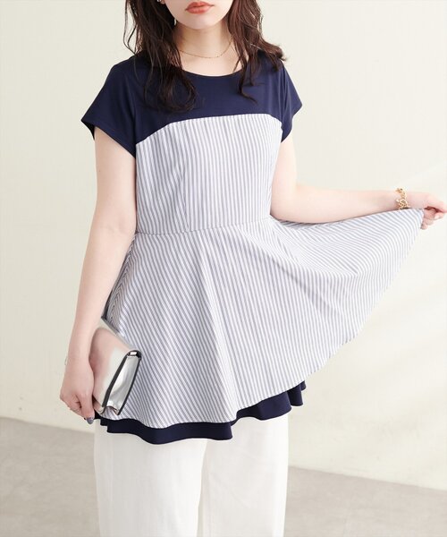 natural couture(ナチュラルクチュール)の「裾レイヤードドッキングT(Tシャツ/カットソー・レディース・その他1/その他4/その他3/その他2・FREE)」の8枚目の写真