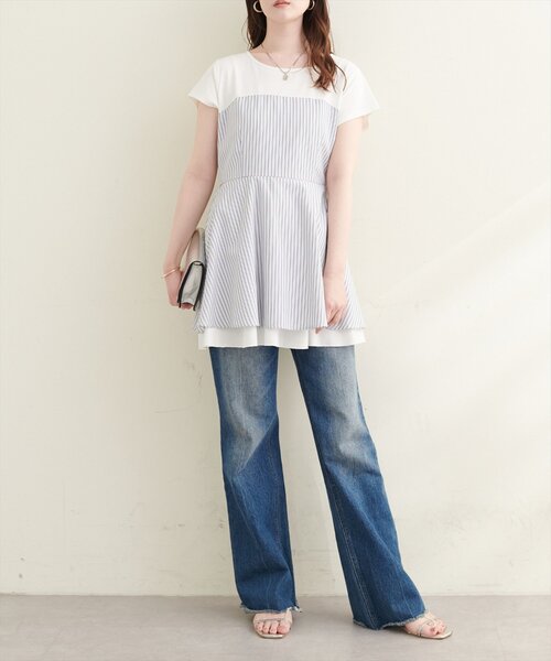 natural couture(ナチュラルクチュール)の「裾レイヤードドッキングT(Tシャツ/カットソー・レディース・その他1/その他4/その他3/その他2・FREE)」の22枚目の写真