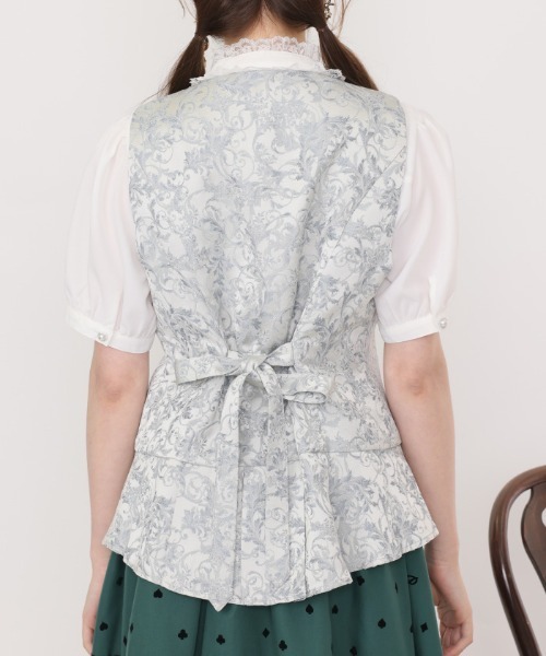 axes femme POETIQUE（アクシーズファムポエティック）の「イレヘムプリーツベスト（ベスト・レディース・サックスブルー/ブラック・MEDIUM）」の21枚目の写真