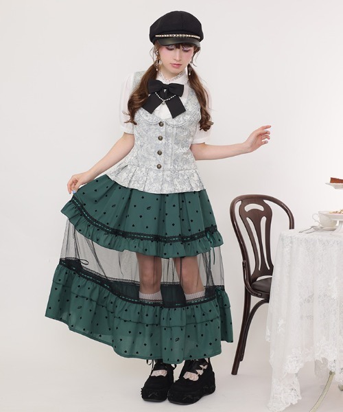 axes femme POETIQUE（アクシーズファムポエティック）の「イレヘムプリーツベスト（ベスト・レディース・サックスブルー/ブラック・MEDIUM）」の17枚目の写真