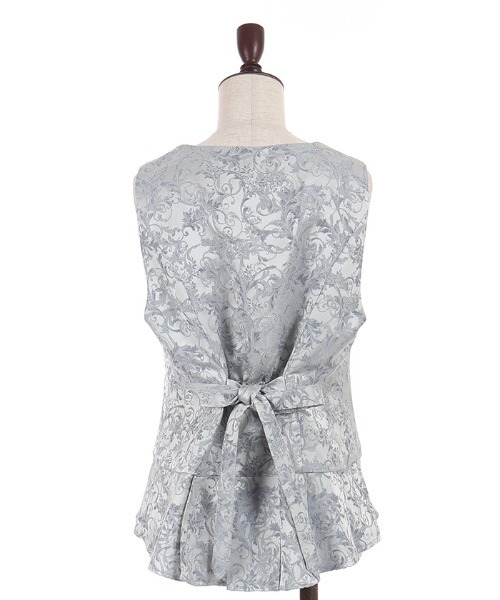 axes femme POETIQUE（アクシーズファムポエティック）の「イレヘムプリーツベスト（ベスト・レディース・サックスブルー/ブラック・MEDIUM）」の7枚目の写真
