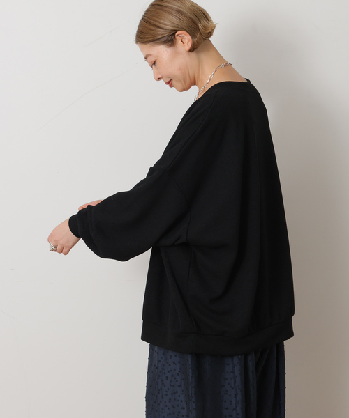 JOURNAL STANDARD LUXE（ジャーナルスタンダード　ラックス）の「ダブルフェイス Vネックプルオーバー（Tシャツ/カットソー・レディース・ブラウン/ブラック・FREE）」の17枚目の写真