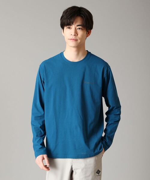 Columbia(コロンビア)の「Columbia/ ライトキャニオンロングスリーブクルー /コロンビア(Tシャツ/カットソー・メンズ・ブラック/ホワイト/ブルー/グリーン・M/L/XL/S)」の4枚目の写真