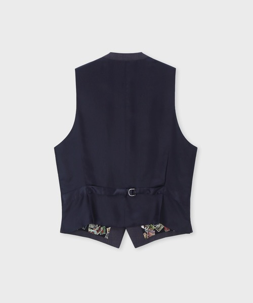Paul Smith(ポールスミス)の「オンブレストライプ 6Bベスト / 263002 790NS(スーツベスト・メンズ・ネイビー・X-LARGE/LARGE/MEDIUM)」の4枚目の写真