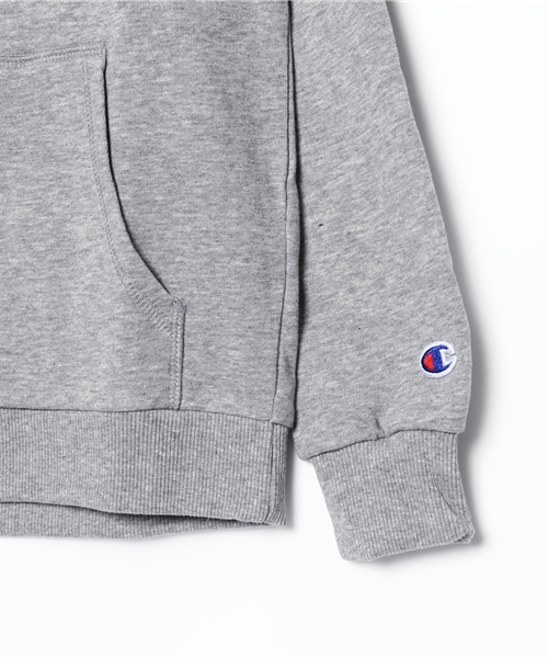 E hyphen world gallery（イーハイフンワールドギャラリー）の「【Junior】F Champion ミニ裏毛ジップパーカー（パーカー・キッズ・ネイビー/杢グレー/オフホワイト・150/140/160）」の6枚目の写真