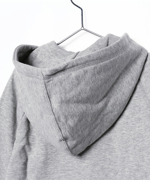 E hyphen world gallery（イーハイフンワールドギャラリー）の「【Junior】F Champion ミニ裏毛ジップパーカー（パーカー・キッズ・ネイビー/杢グレー/オフホワイト・150/140/160）」の8枚目の写真