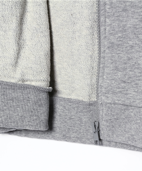 E hyphen world gallery（イーハイフンワールドギャラリー）の「【Junior】F Champion ミニ裏毛ジップパーカー（パーカー・キッズ・ネイビー/杢グレー/オフホワイト・150/140/160）」の10枚目の写真