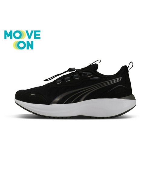 PUMA(プーマ)の「PUMA プーマ ユニセックス ソフトライド ムーブオン フダン AS ワイド ラン(スニーカー・メンズ・ブラック/オフホワイト/グレー系その他3/ブラック系その他・22.5cm/27.5cm/27.0cm/26.5cm/28.0cm/30.0cm/29.0cm/28.5cm/24.0cm/23.5cm/23.0cm/24.5cm/26.0cm/25.5cm/25.0cm/22.0cm)」の1枚目の写真