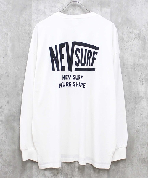 NEV(ネブ)の「NEV プリントBIGロンT(N43-100)(Tシャツ/カットソー・メンズ・ブラック系1/ブラック系4/ホワイト系4/オフホワイト/ベージュ/ブラック/ネイビー/ホワイト系1/チャコールグレー/ブラック系5・M/XL/L)」の1枚目の写真