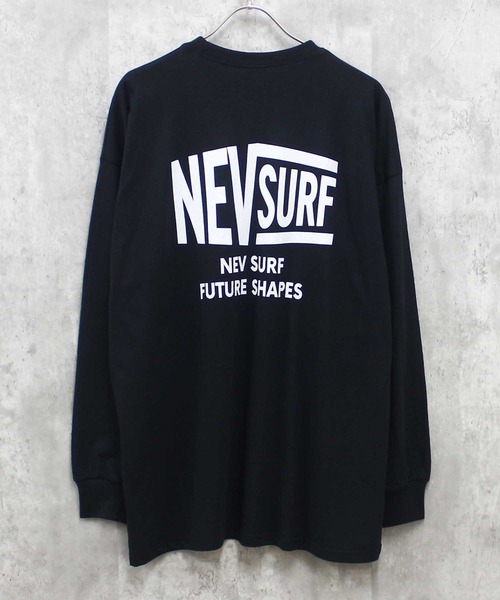 NEV(ネブ)の「NEV プリントBIGロンT(N43-100)(Tシャツ/カットソー・メンズ・ブラック系1/ブラック系4/ホワイト系4/オフホワイト/ベージュ/ブラック/ネイビー/ホワイト系1/チャコールグレー/ブラック系5・M/XL/L)」の4枚目の写真