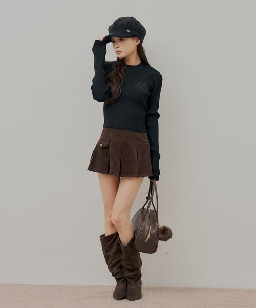 Chico(チコ)の「ワイドスラウチーミドルブーツ(ブーツ・レディース・ベージュ/ブラック/ブラウン・MEDIUM/LARGE/SMALL)」の15枚目の写真
