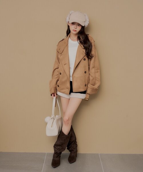 Chico(チコ)の「ワイドスラウチーミドルブーツ(ブーツ・レディース・ベージュ/ブラック/ブラウン・MEDIUM/LARGE/SMALL)」の19枚目の写真