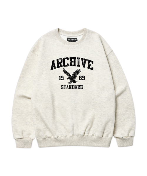 1989STANDARD(1989スタンダード)の「ARCHIVE EAGLE スウェット (STMSTD-0268)(スウェット・メンズ・ライトグレー/オートミール/ダークグレー/ブラック/バーガンディー/ネイビー・MEDIUM/X-LARGE/LARGE)」の4枚目の写真