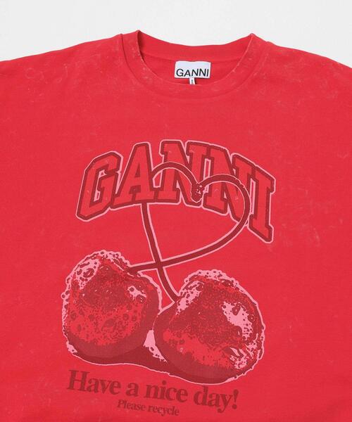 GANNI(ガニー)の「GANNI ISOLI CREWNECK CHERRY(スウェット・レディース・レッド・SMALL)」の3枚目の写真