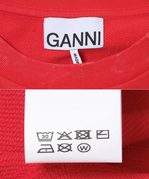 GANNI(ガニー)の「GANNI ISOLI CREWNECK CHERRY(スウェット・レディース・レッド・SMALL)」の7枚目の写真