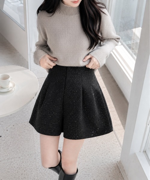Mku Ekta(ムクエクタ)の「ハイウエストラメショートパンツ(その他パンツ・レディース・ブラック/グレー・S/M/L)」の20枚目の写真