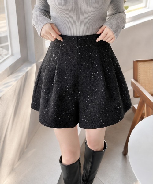 Mku Ekta(ムクエクタ)の「ハイウエストラメショートパンツ(その他パンツ・レディース・ブラック/グレー・S/M/L)」の22枚目の写真
