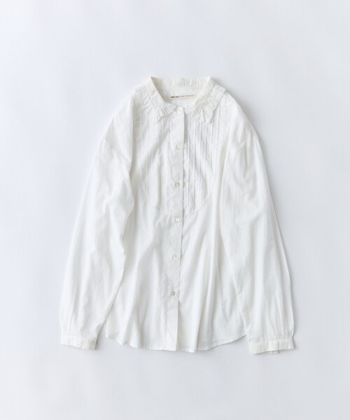 conges payes ADIEU TRISTESSE(コンジェ ペイエ アデュートリステス)の「コットンボイルギャザーカラーブラウス(シャツ/ブラウス・レディース・ブルー/ピンク/オフホワイト・38)」の1枚目の写真