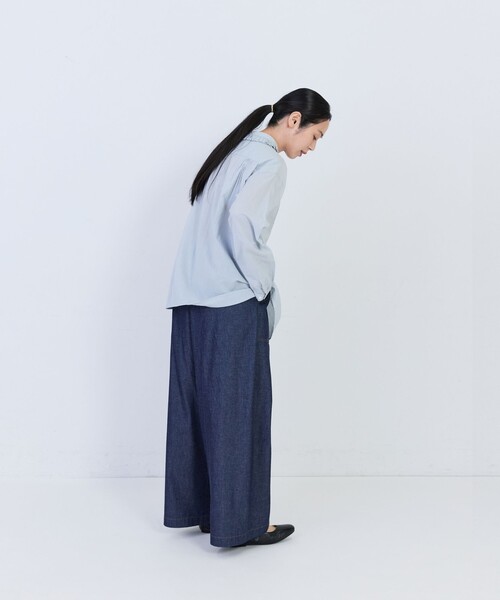 conges payes ADIEU TRISTESSE(コンジェ ペイエ アデュートリステス)の「コットンボイルギャザーカラーブラウス(シャツ/ブラウス・レディース・ブルー/ピンク/オフホワイト・38)」の17枚目の写真