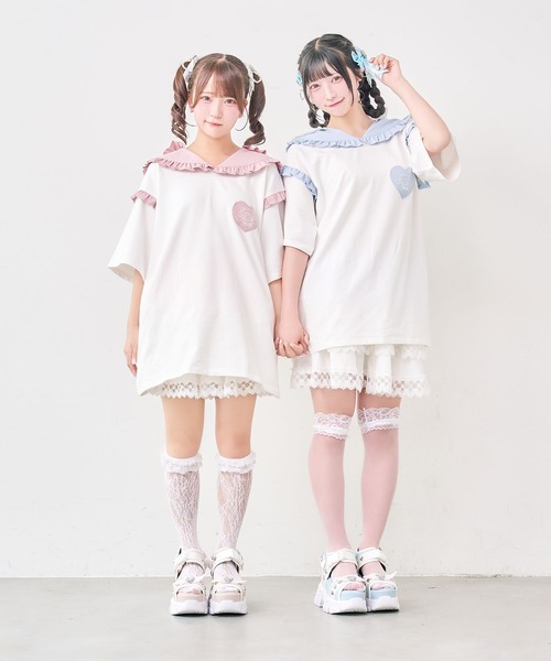 DearMyLove（ディアマイラブ）の「【サンリオ×DML】なりきりセーラーTシャツワンピ（ワンピース・レディース・ブラック/ブルー/ベビーピンク/ホワイト・FREE）」の10枚目の写真