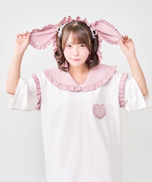 DearMyLove（ディアマイラブ）の「【サンリオ×DML】なりきりセーラーTシャツワンピ（ワンピース・レディース・ブラック/ブルー/ベビーピンク/ホワイト・FREE）」の12枚目の写真