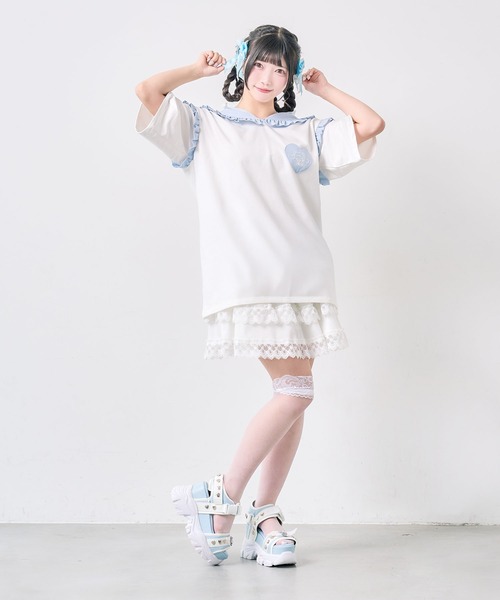 DearMyLove（ディアマイラブ）の「【サンリオ×DML】なりきりセーラーTシャツワンピ（ワンピース・レディース・ブラック/ブルー/ベビーピンク/ホワイト・FREE）」の13枚目の写真