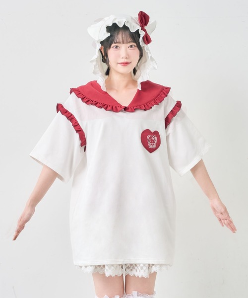 DearMyLove（ディアマイラブ）の「【サンリオ×DML】なりきりセーラーTシャツワンピ（ワンピース・レディース・ブラック/ブルー/ベビーピンク/ホワイト・FREE）」の16枚目の写真