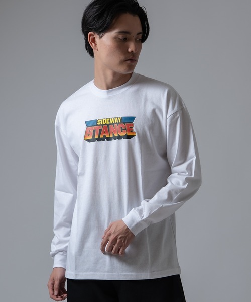 SIDEWAY STANCE(サイドウェイスタンス)の「【SIDEWAY STANCE】戦隊ロゴ 長袖Tシャツ(Tシャツ/カットソー・メンズ・ブラック/ホワイト・SMALL/LARGE/X-LARGE/MEDIUM)」の2枚目の写真