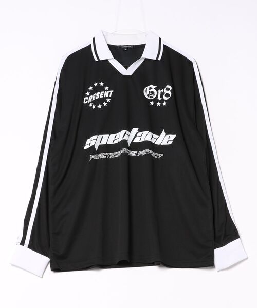 8(eight)(エイト)の「長袖メッシュゲームシャツ(シャツ/ブラウス・メンズ・ブラック/ネイビー/アイボリー・LARGE/MEDIUM)」の5枚目の写真
